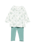 Set blusa e pantaloni per neonata Tartine Et Chocolate verde con stampa floreale - Rubino Kids