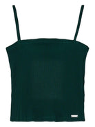 Set camicia crop e top per bambina Monnalisa bianca con colletto classico - Rubino Kids