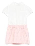 Set camicia e gonna plissettata per neonata Fendi Kids bianco e rosa - Rubino Kids