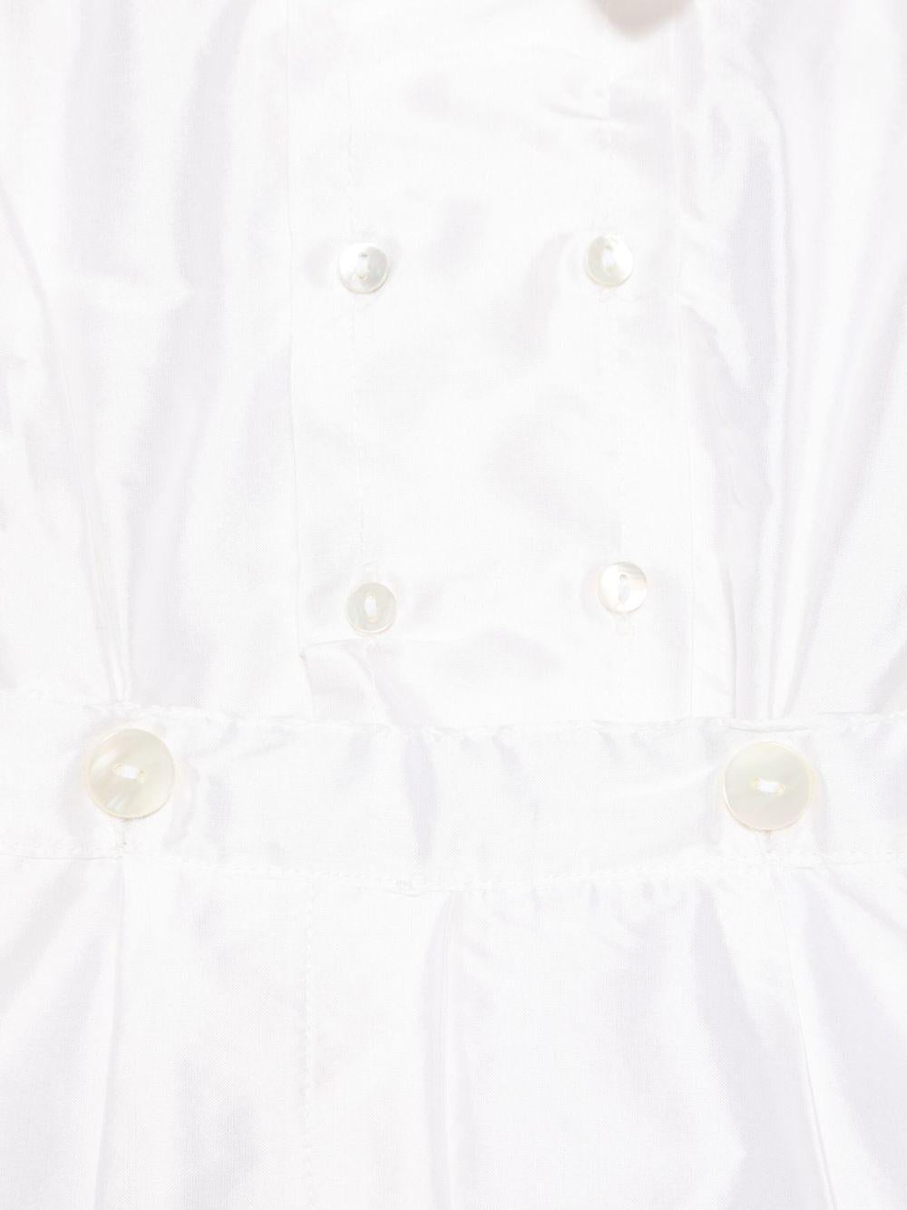 Set camicia e shorts per neonati Mariella Ferrari bianco in seta - Rubino Kids