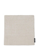 Set cappello e sciarpa per bambini beige in cotone con logo ovesize - Rubino Kids