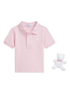 Set con polo per neonata POLO RALPH LAUREN KIDS rosa in cotone - Rubino Kids