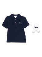 Set con polo per neonato POLO RALPH LAUREN KIDS blu in cotone - Rubino Kids