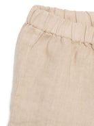 Set con shorts per neonato Il Gufo beige in lino - Rubino Kids