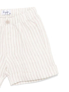 Set con shorts per neonato Il Gufo bianco in lino - Rubino Kids
