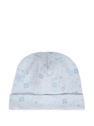 Set coperta e cappellino per neonato Givenchy Kids azzurro con stampa del logo - Rubino Kids