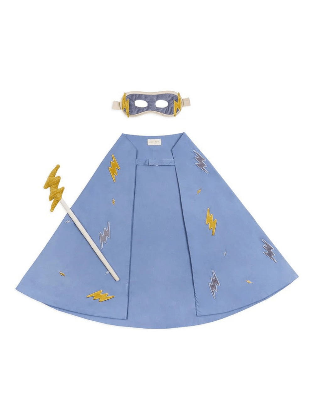 Set da travestimento per bambino Avery Row azzurro con mascherina, mantello e bacchetta - Rubino Kids
