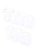 Set di 7 di bavaglini per neonati Bonpoint bianchi con ricamo - Rubino Kids