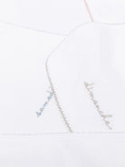 Set di 7 di bavaglini per neonati Bonpoint bianchi con ricamo - Rubino Kids