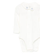 Set di camicia maglione e pantaloni per neonato Petit Bateau azzurro con dettagli ricamati - Rubino Kids