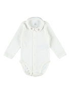 Set di cardigan pantaloni e tutina per neonati Petit Bateau bianco con stampa orso all - over - Rubino Kids