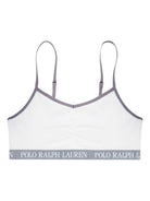 Set di due bralette per bambina Polo Ralph Lauren Kids grigie con spalline regolabili - Rubino Kids