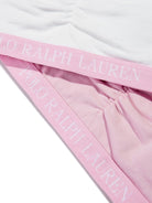 Set di due reggiseni per bambina Polo Ralph Lauren Kids rosa con ruches - Rubino Kids