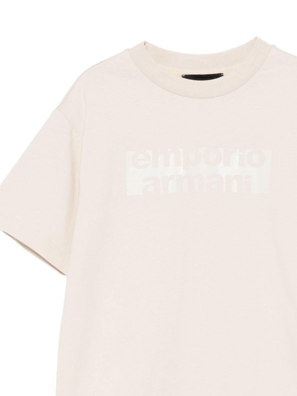 Set di due t-shirt per bambino Emporio Armani Kids multicolore con logo aquila - Rubino Kids