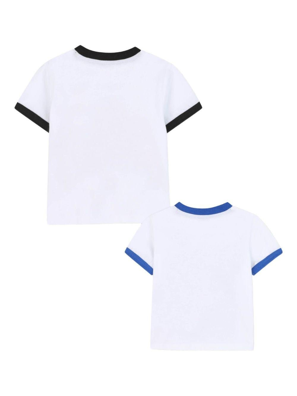 Set di due t-shirt per neonato Kenzo Kids multicolore con stampa tigre - Rubino Kids