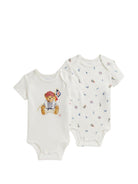 Set di due tutine per neonato Polo Ralph Lauren Kids bianche con stampa Polo Bear - Rubino Kids