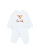 Set di maglia e pantaloni per neonata Polo Ralph Lauren Kids azzurri con stampa grafica Teddy - Rubino Kids