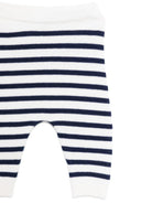 Set di maglione e pantaloni per neonati Petit Bateau multicolore a righe orizzontali - Rubino Kids