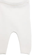 Set di t-shirt e pantaloni per neonati Petit Bateu bianco con ricamo a cuore - Rubino Kids