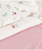 Set di tre body per neonati Petit Bateau multicolore con fantasia all - over - Rubino Kids