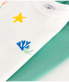 Set di tre body per neonati Petit Bateau multicolore con maniche corte - Rubino Kids