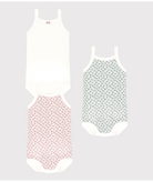 Set di tre body per neonati Petit Bateau multicolore senza maniche - Rubino Kids