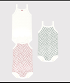 Set di tre body per neonati Petit Bateau multicolore senza maniche - Rubino Kids