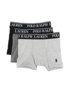 Set di tre boxer per bambino Polo Ralph Lauren Kids multicolore con caratteristico motivo Polo Pony - Rubino Kids