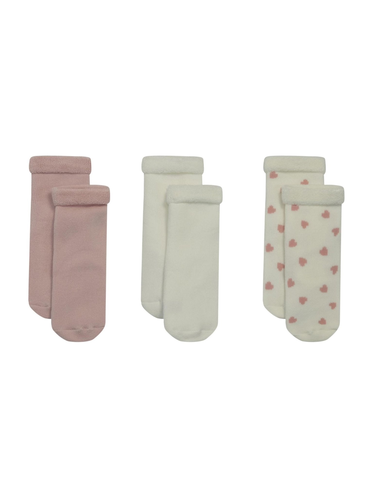 Set di tre paia di calzini Petit Bateau per neonati multicolore con fantasie diverse - Rubino Kids