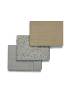 Set di tre quadrati di mussola per neonati Avery Row multicolor con diversi motivi - Rubino Kids