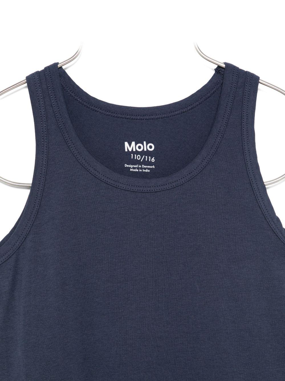 Set due canotte per bambino Molo blu con design dinosauro - Rubino Kids