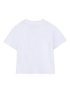 Set due pezzi per neonato Karl Lagerfiel Kids bianco con stampa logo sul davanti - Rubino Kids