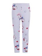 Set due pezzi top e pantaloni per bambina Monnalisa con stampa grafica sul davanti - Rubino Kids