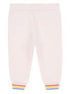 Set felpa e joggers per neonata Billieblush rosa con motivo a cuori a contrasto - Rubino Kids