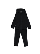 Set felpa e pantaloni sportivi per bambino Emporio Armani Kids blu con cappuccio - Rubino Kids
