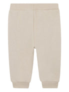 Set felpa e pantaloni sportivi per neonato Kenzo Kids beige con design grafico a elefante - Rubino Kids