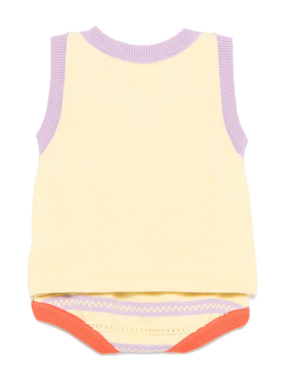 Set in maglia per neonata Bobo Choses giallo a fiori - Rubino Kids