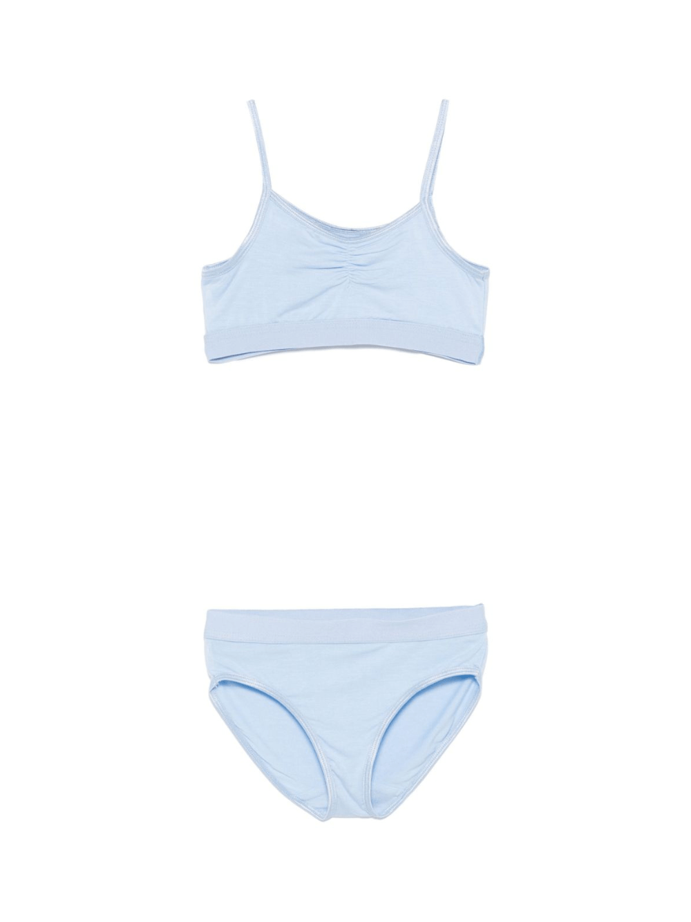 Set intimo per bambina Molo Jinny azzurro con dettaglio ruches - Rubino Kids