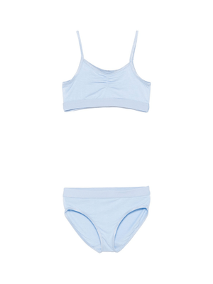 Set intimo per bambina Molo Jinny azzurro con dettaglio ruches