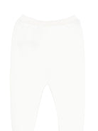 Set maglia con pantaloni per neonata Paz Rodriguez avorio con finitura in pizzo - Rubino Kids