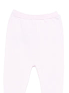 Set maglia con pantaloni per neonata Paz Rodriguez rosa con finitura in pizzo - Rubino Kids