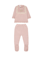 Set maglia e pantaloni Paz Rodrìguez rosa in maglia - Rubino Kids