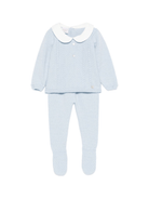 Set maglia e pantaloni per neonato Paz Rodríguez azzurro con colletto alla Peter Pan - Rubino Kids