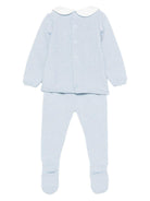 Set maglia e pantaloni per neonato Paz Rodríguez azzurro con colletto alla Peter Pan - Rubino Kids