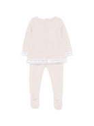 Set maglioncino e pantaloni per neonati Paz Rodriguez beige con dettagli a pois - Rubino Kids