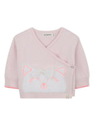 Set maglione e leggins per neonata Billieblush rosa con ricamo gatto - Rubino Kids