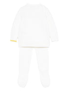 Set maglione e pantaloni per neonata Gensami Kids bianco con decorazione con paillettes - Rubino Kids