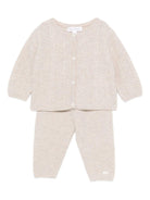 Set maglione e pantaloni per neonata Tartine Et Chocolat beige con orli a coste - Rubino Kids