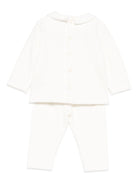 Set maglione e pantaloni per neonata Tartine Et Chocolat bianco con colletto alla Peter Pan - Rubino Kids
