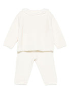 Set maglione e pantaloni per neonata Tartine Et Chocolat bianco con colletto in pizzo - Rubino Kids